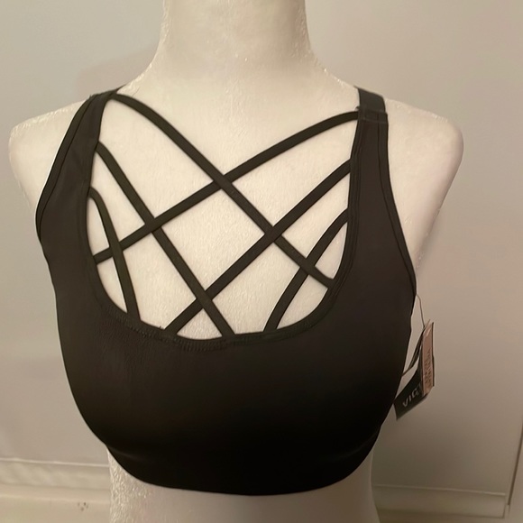 NWT Victoria’s Secret SPORT bra criss cross straps - olive green size S - Picture 2 of 5